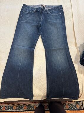 Flared Dark Blue Women's Denim Jeans